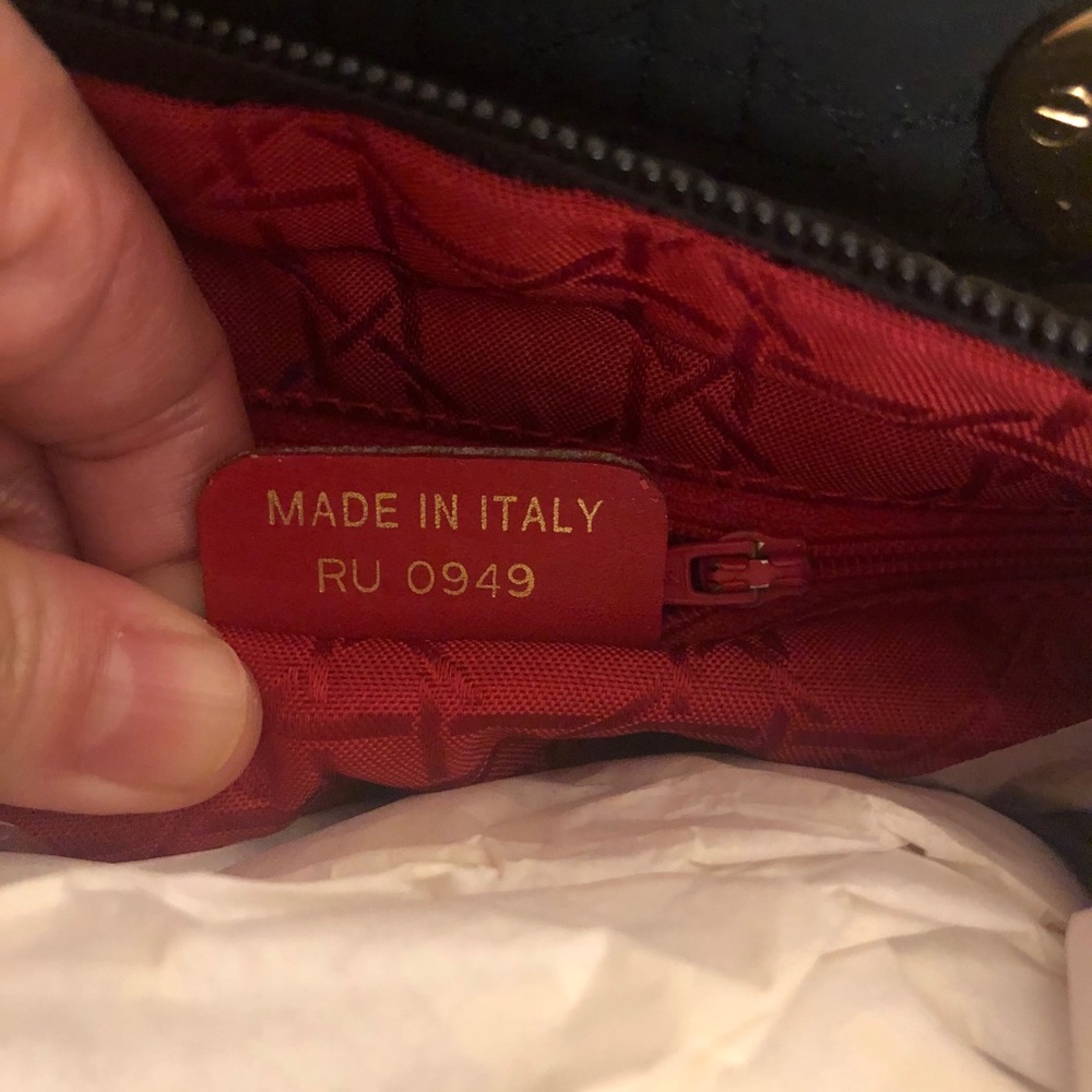 SOLD-Authentic Lady Dior Nylon Cannage bag - Picture 7 of 12